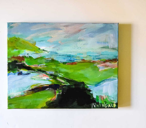 Bagpipes at Sunset Painting