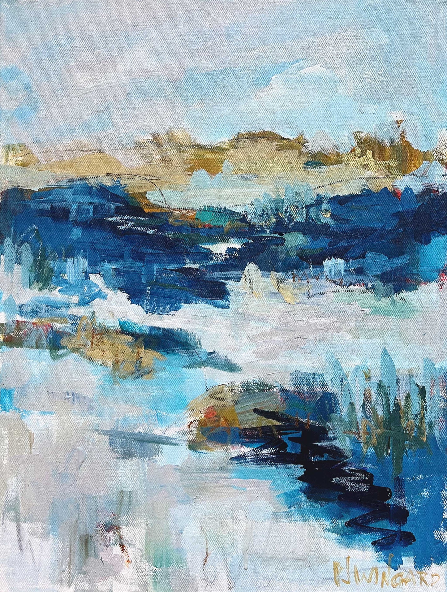 Be Still | Abstract Coastal Painting