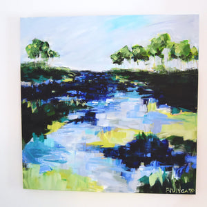Bits and Pieces | Abstract Coastal Painting