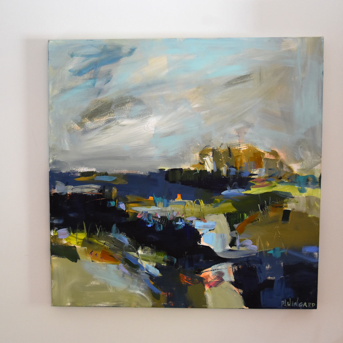 Brown Eyed Girl | Abstract Coastal Painting