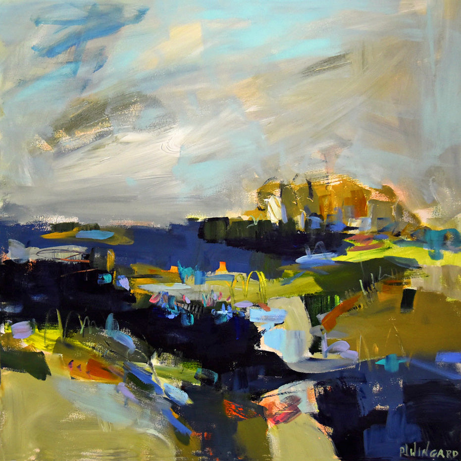 Brown Eyed Girl | Abstract Coastal Painting