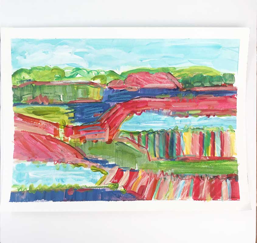 'Chianti Picnic'   9 x 12 painting on paper | Sold Out