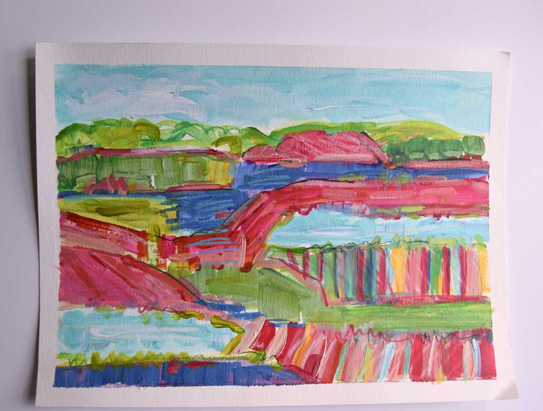 'Chianti Picnic'   9 x 12 painting on paper | Sold Out