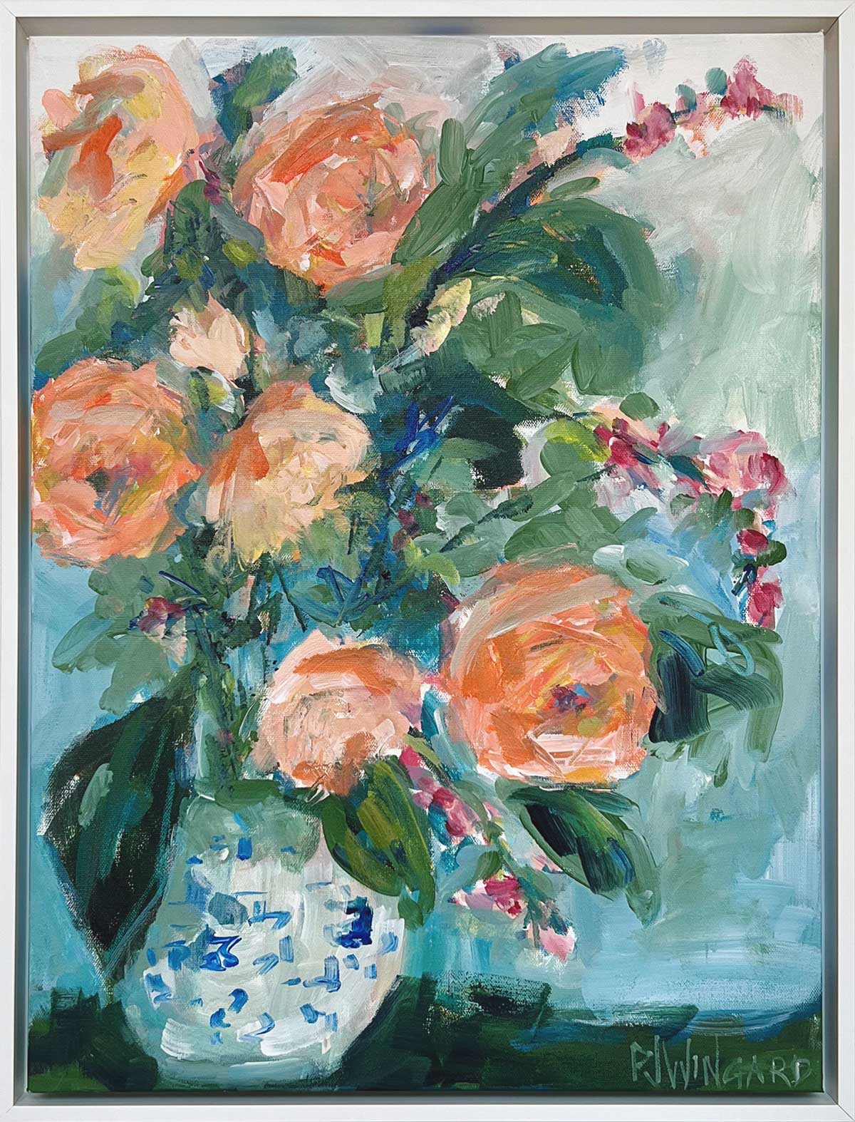 'Every Rose Has Its Thorn' Floral Painting