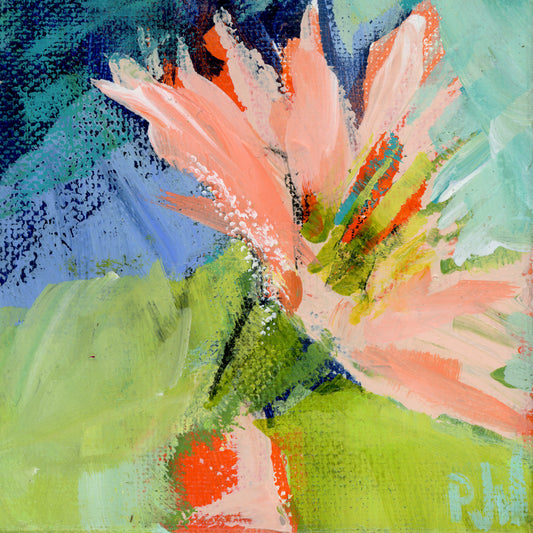 Filled My Heart with Joy | Abstract Floral Painting