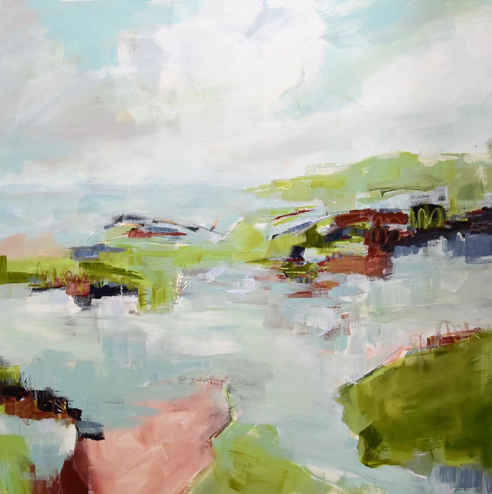 Glad All Over Abstract Painting AVAILABLE VIA GALLERY