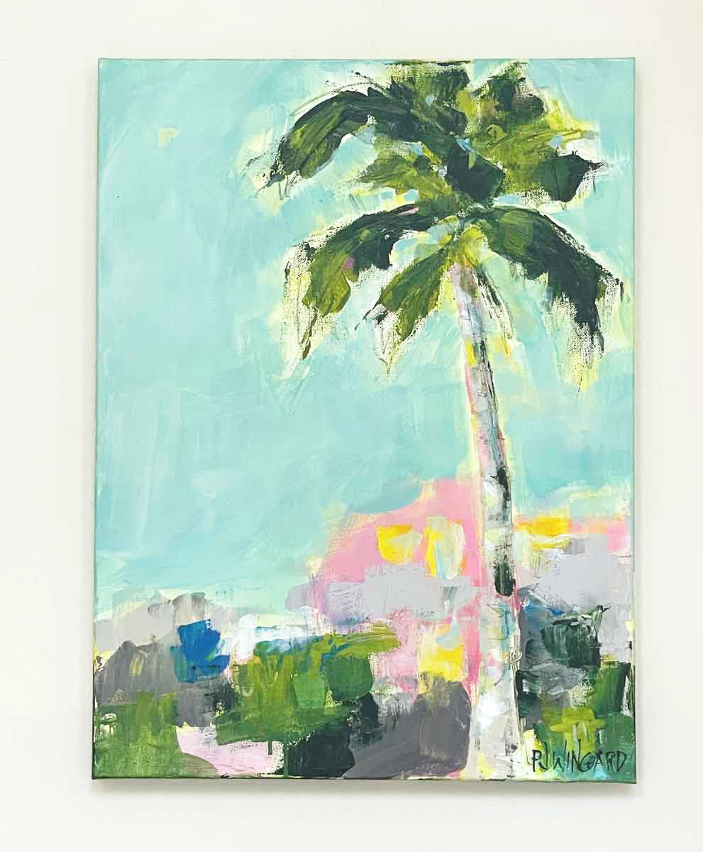 Good Morning Beautiful 3 - Original Palm Tree Painting AVAILABLE VIA GALLERY