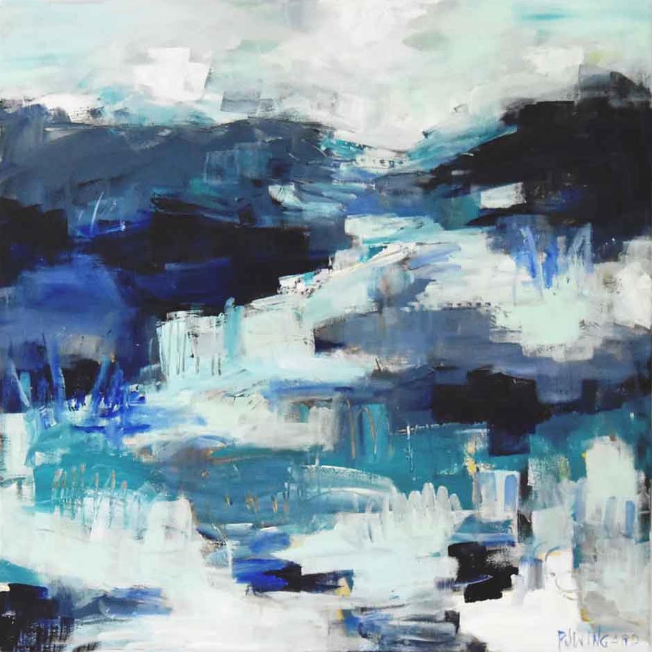 Good Vibration Abstract Coastal Painting AVAILABLE VIA GALLERY