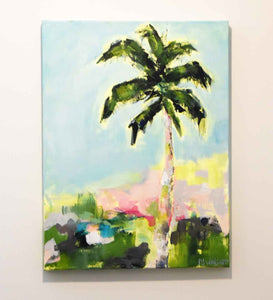 Good Morning Beautiful 2- Original Palm Tree Painting