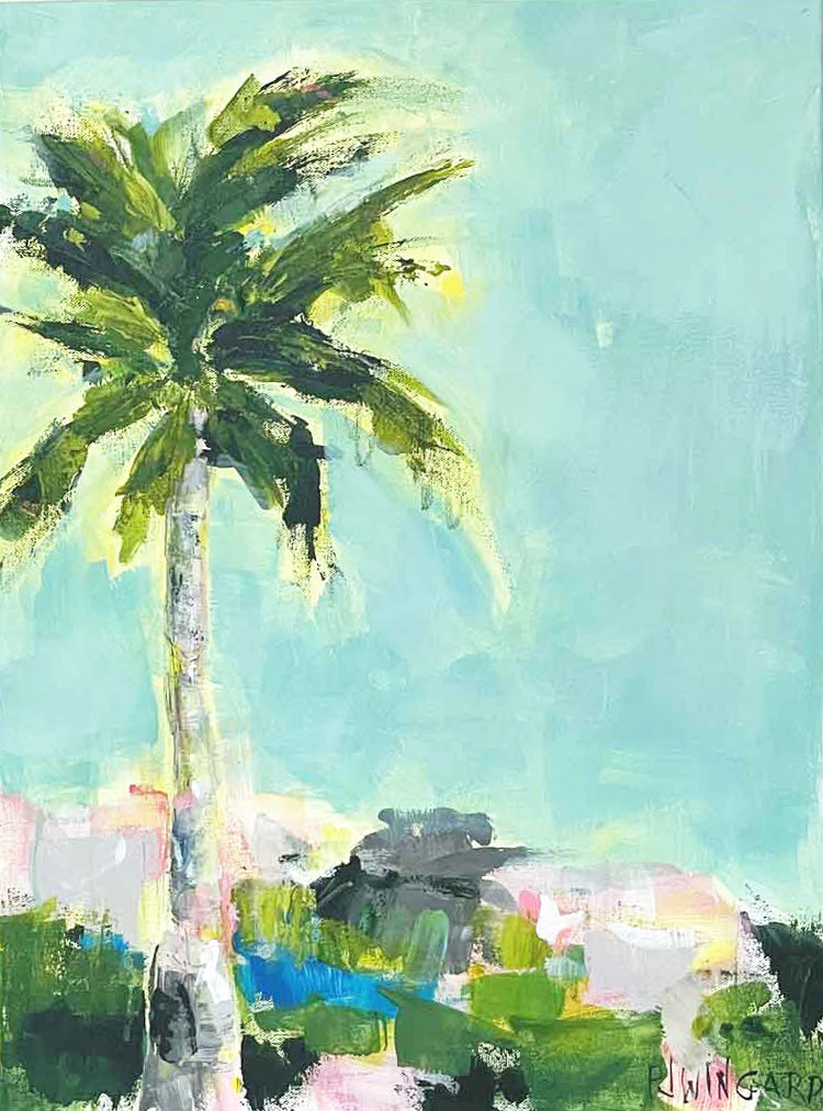 Hello Gorgeous 3 - Original Palm Tree Painting