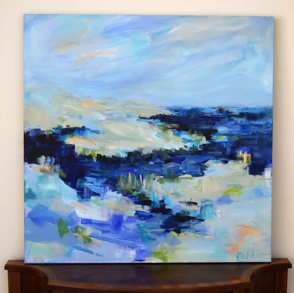 Hello Stranger Abstract Coastal Painting