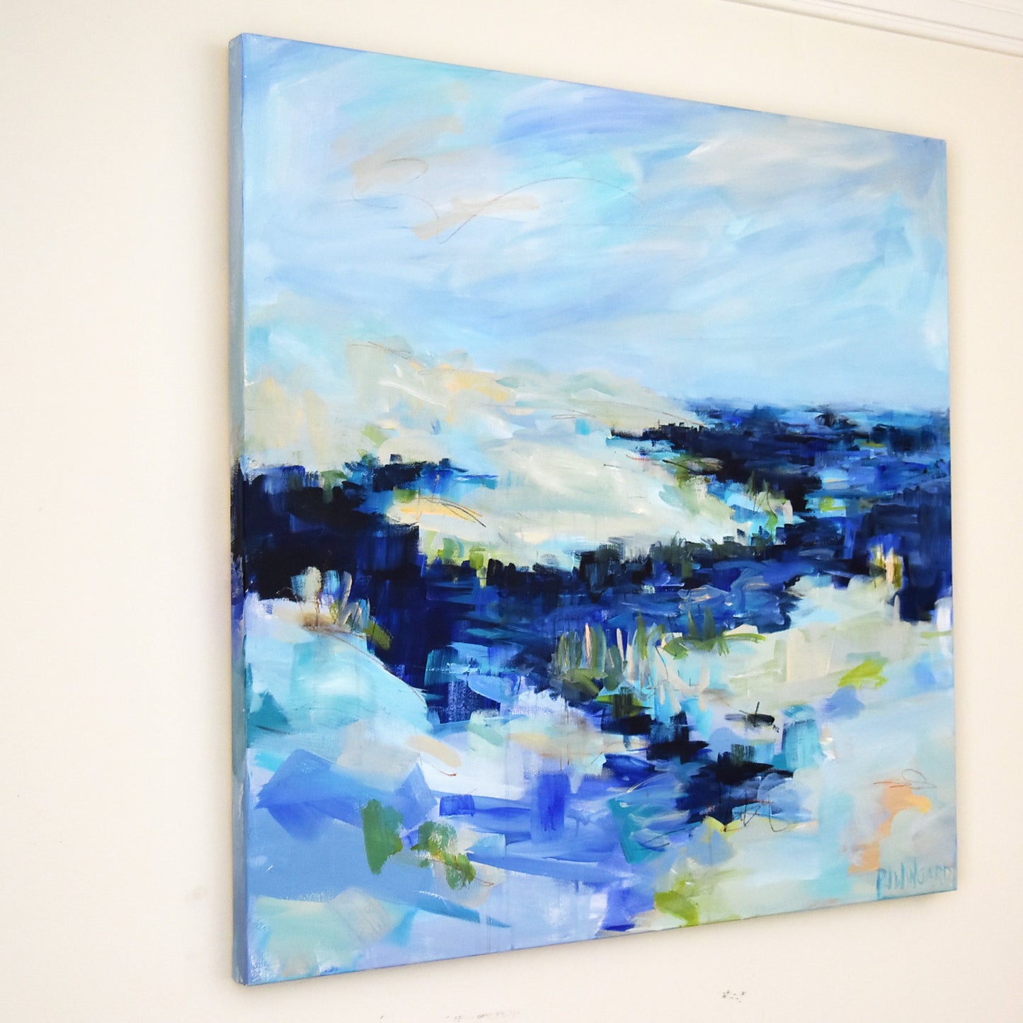 Hello Stranger Abstract Coastal Painting