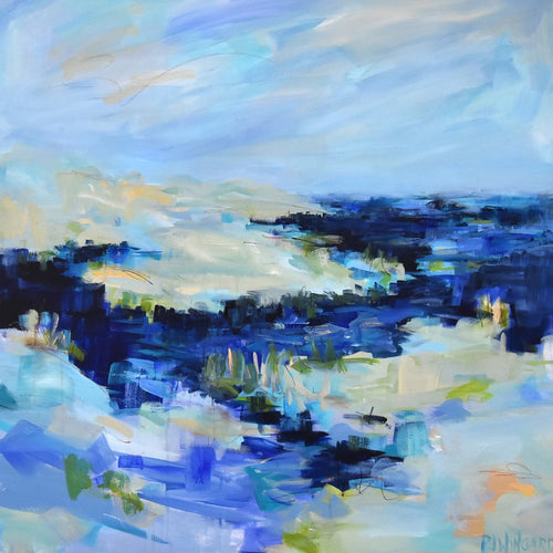 Hello Stranger Abstract Coastal Painting