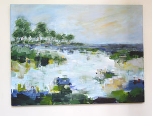 I Can't Tell You Why Abstract Coastal Painting