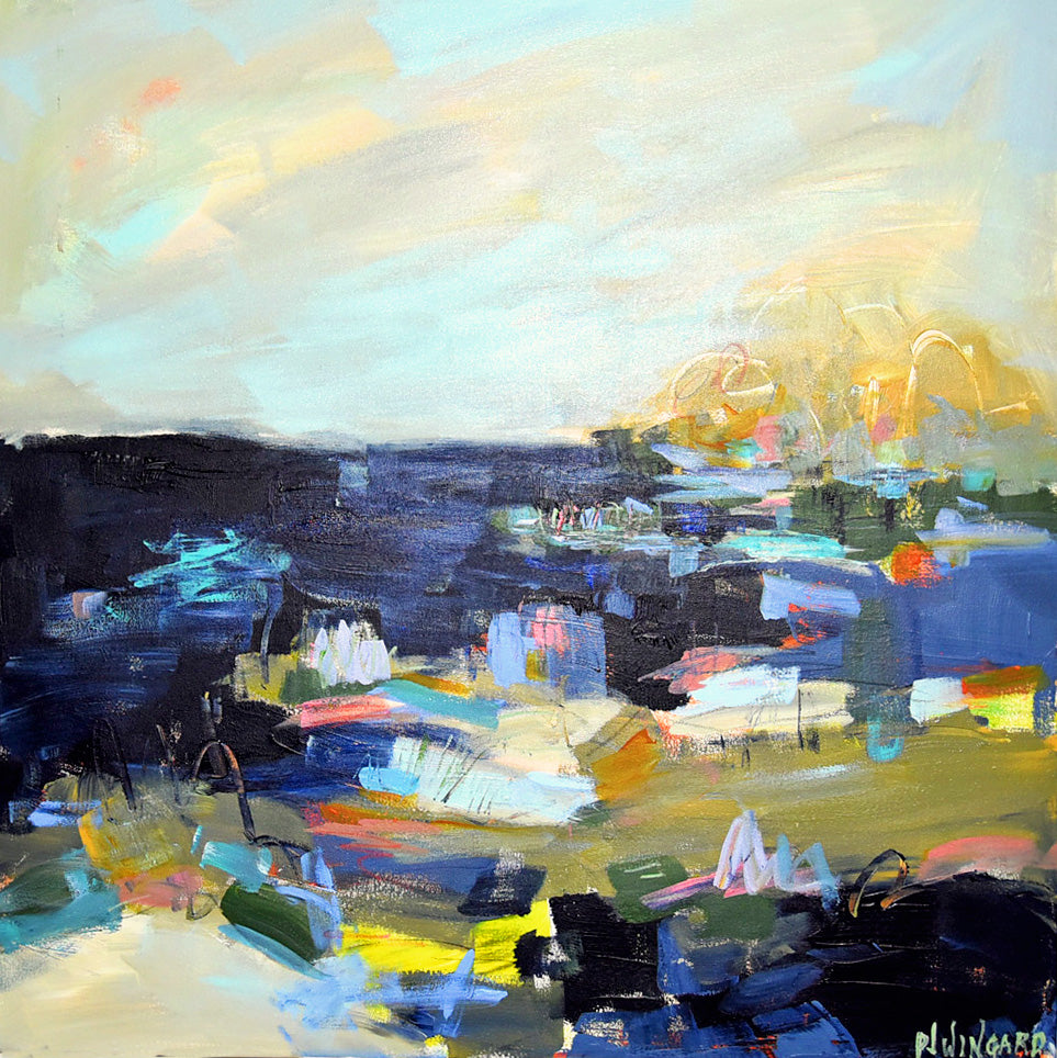 In The Midnight Hour | Abstract Coastal Painting