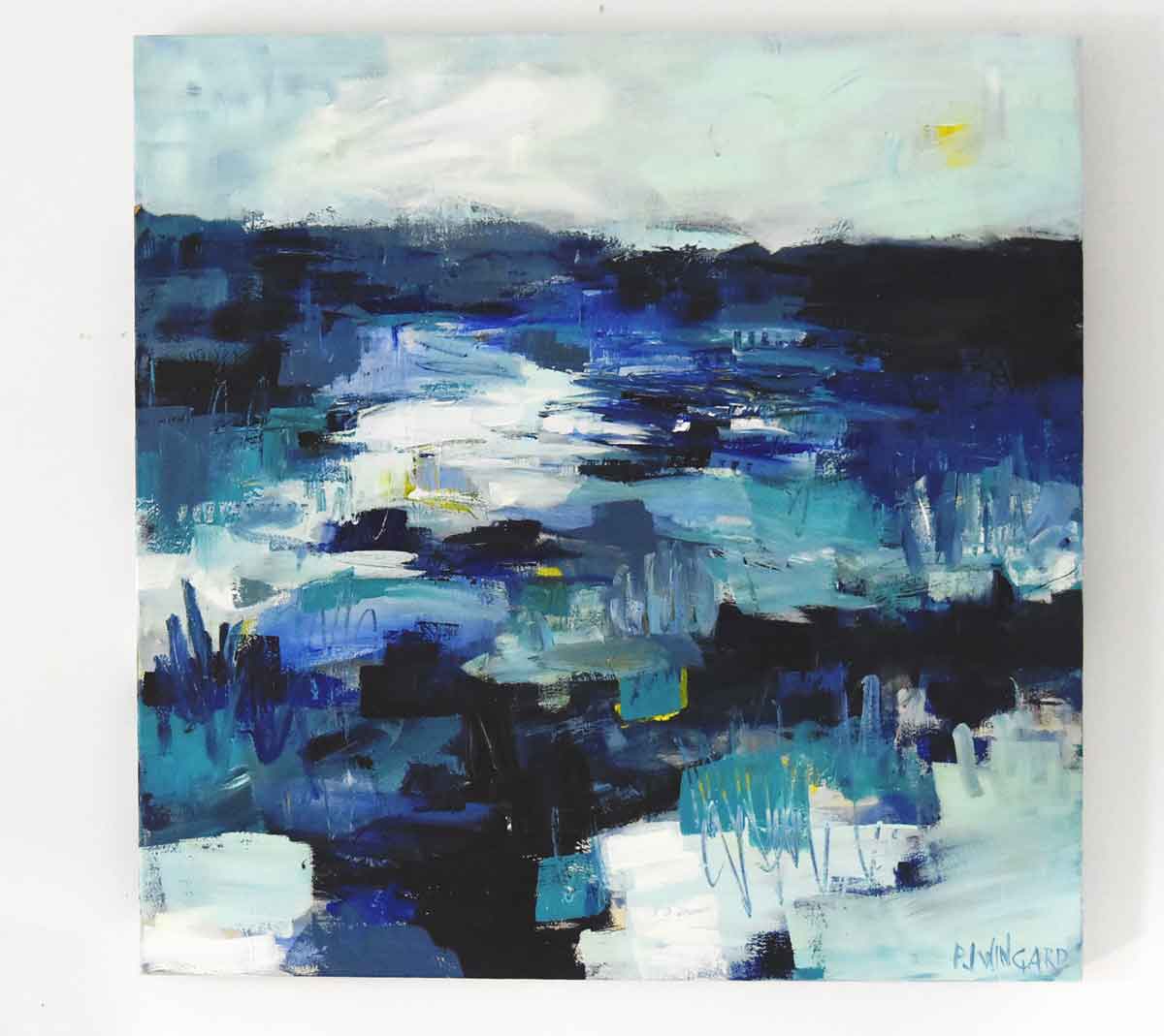 Lemonade and Sunshine | Abstract Coastal Painting