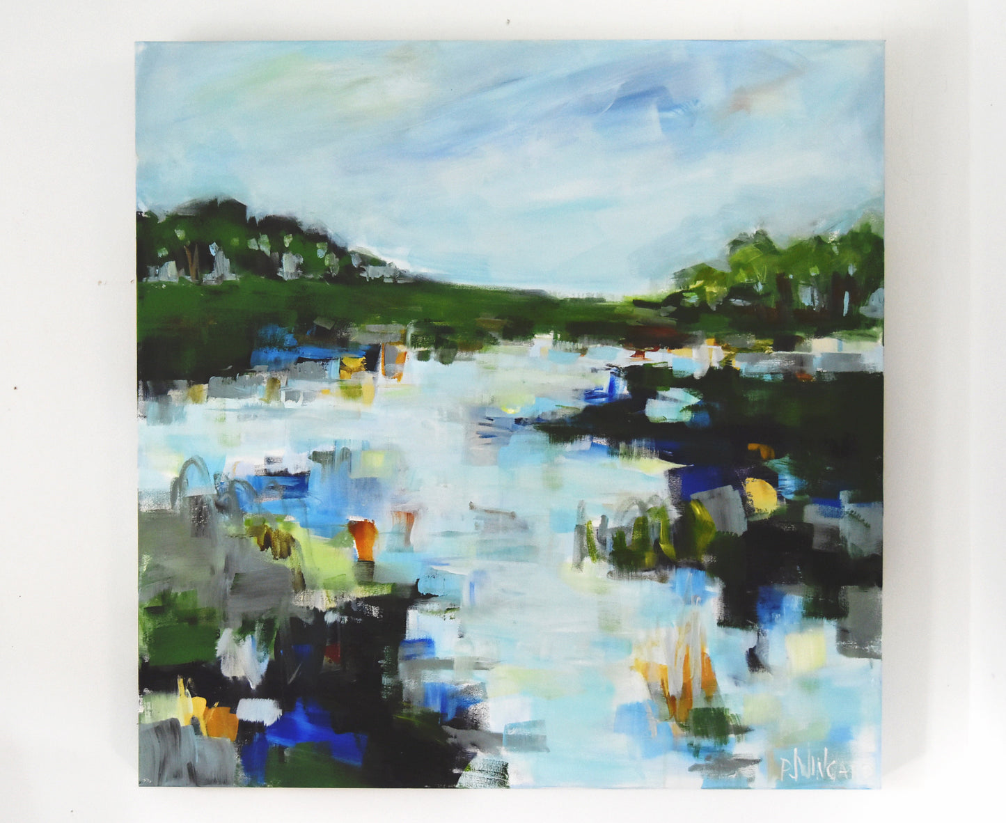 Lyin Eyes | Abstract Coastal Painting