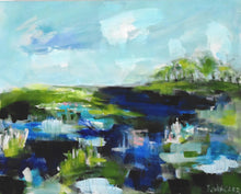 Load image into Gallery viewer, Midnight Flyer Abstract Coastal Painting AVAILABLE VIA GALLERY