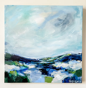 Moody Blues Abstract Painting