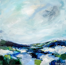 Load image into Gallery viewer, Moody Blues Abstract Painting