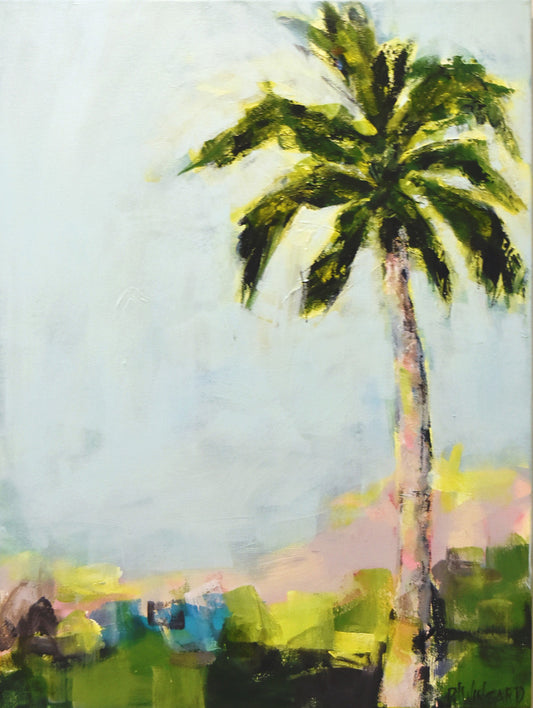Morning Sunshine- Original Palm Tree Painting