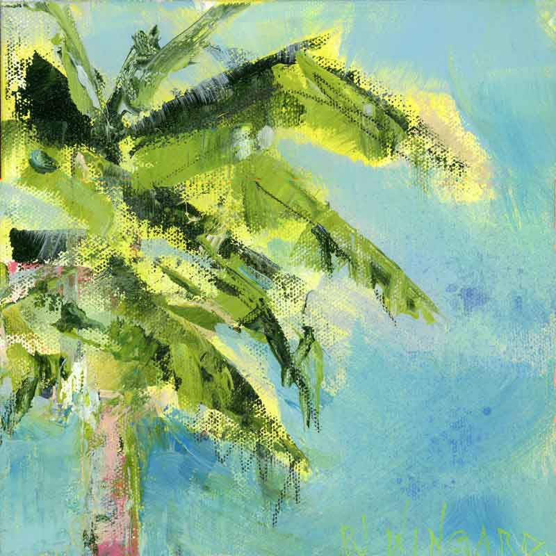Palm Tree Afternoon. Original Painting: Palm Tree Collection