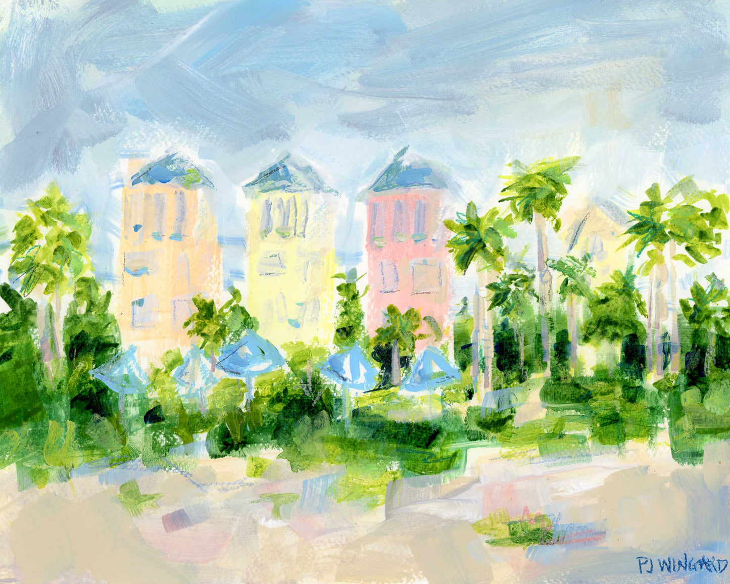 Vacation: Isle of Palms Painting on Paper