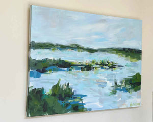coastal abstract painting Pamela Wingard 