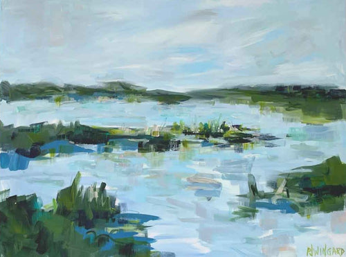 coastal abstract painting Pamela Wingard 