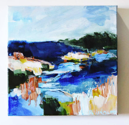Scenic Highway | Abstract Coastal Painting