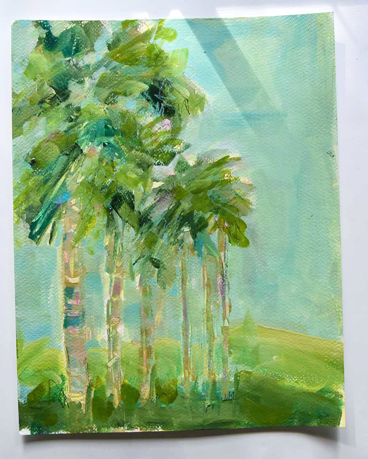 Pamela Wingard coastal art palm trees