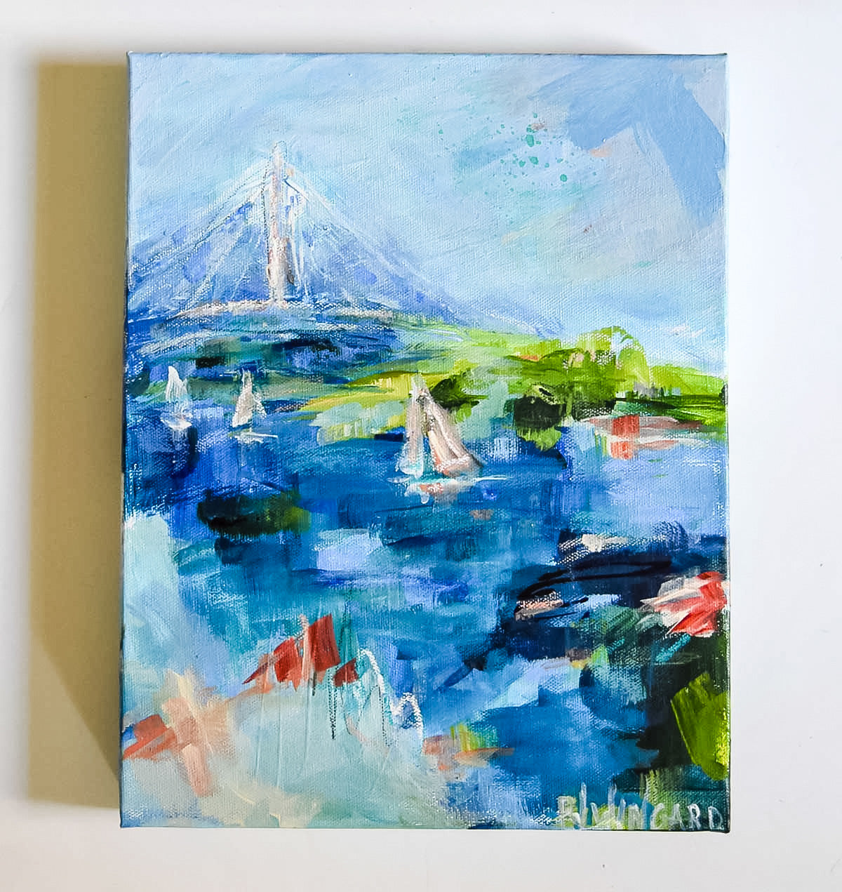The Bay | Abstract Coastal Painting