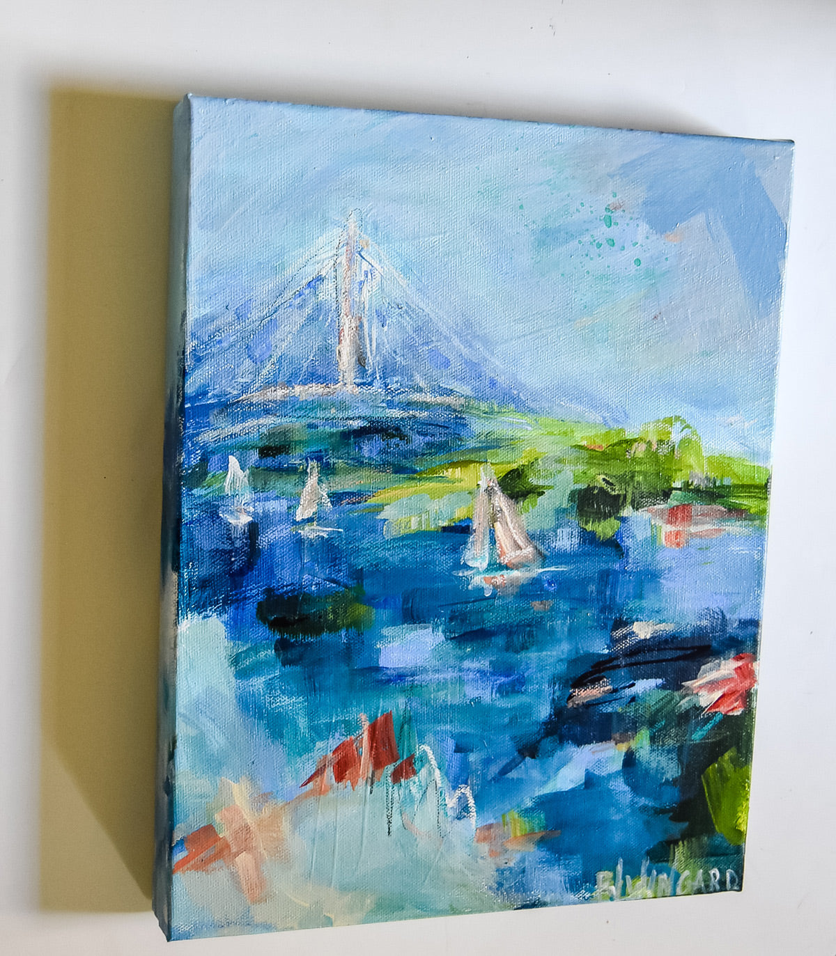 The Bay | Abstract Coastal Painting