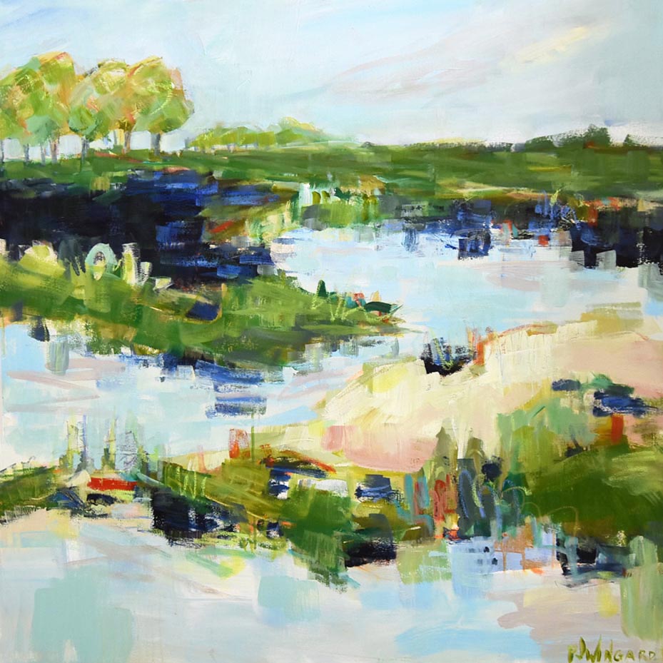 The Wanderer | Abstract Coastal Painting