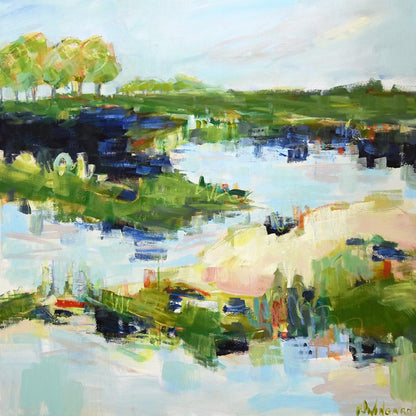 The Wanderer | Abstract Coastal Painting