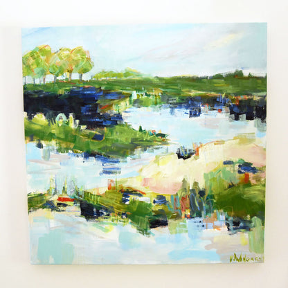 The Wanderer | Abstract Coastal Painting