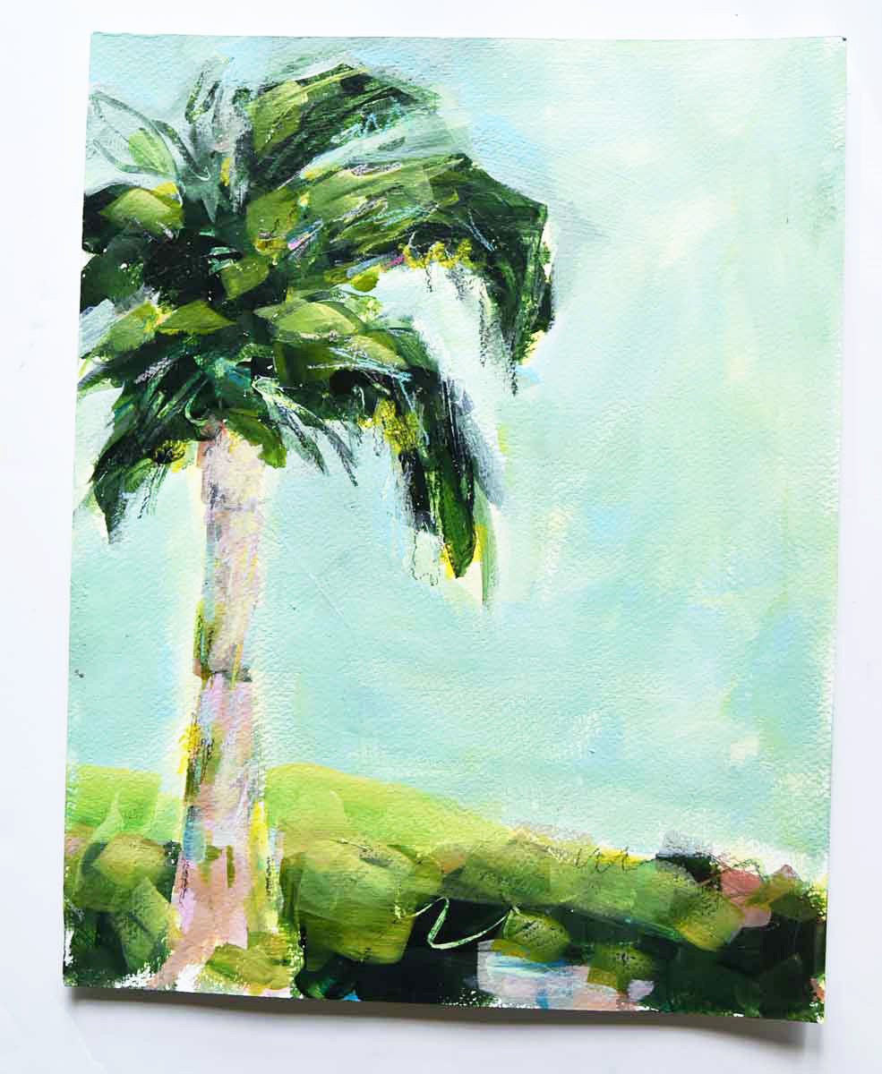 Pamela Wingard art palm tree paintings