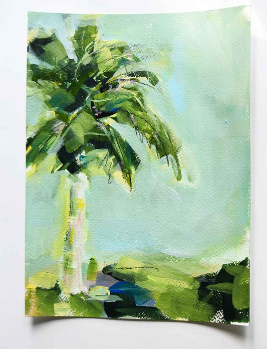 Walking On Sunshine- Original Palm Tree Painting AVAILABLE VIA GALLERY