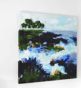 Wasted Time Abstract Coastal Painting AVAILABLE VIA GALLERY