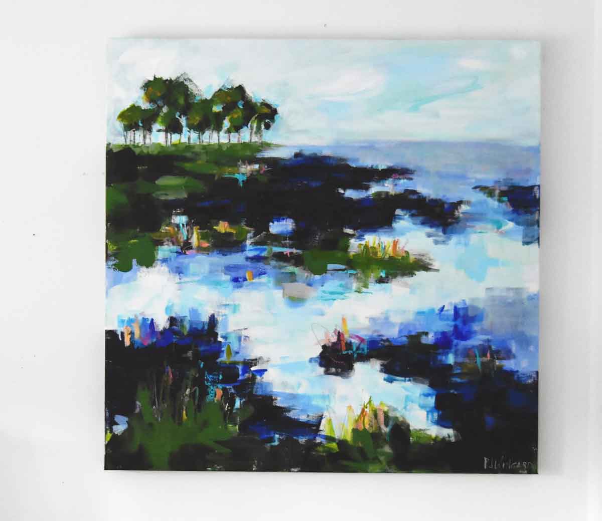 Wasted Time | Abstract Coastal Painting