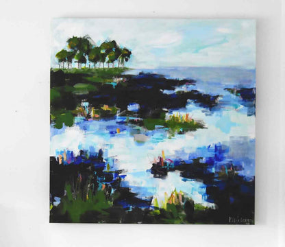 Wasted Time | Abstract Coastal Painting