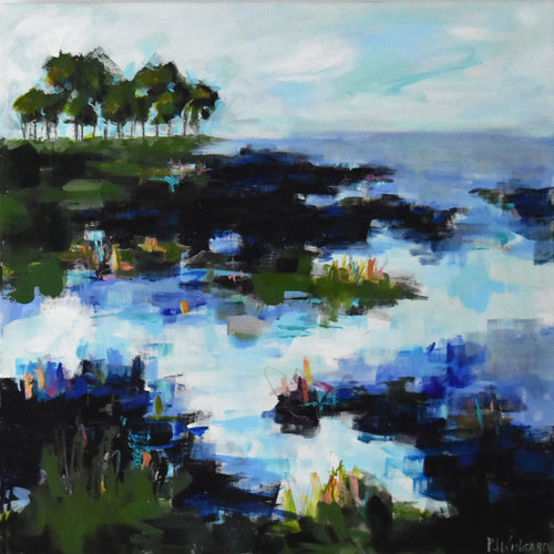 Wasted Time Abstract Coastal Painting AVAILABLE VIA GALLERY