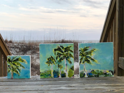 Sunny Summer Day | Abstract Coastal Painting