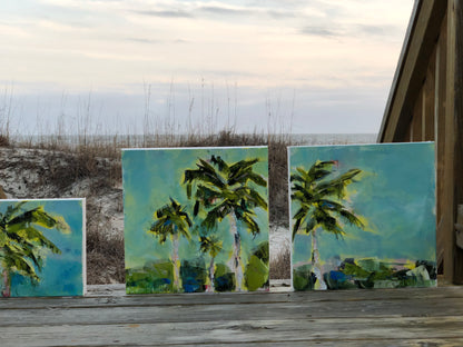 Tropical Breeze | Abstract Coastal Painting